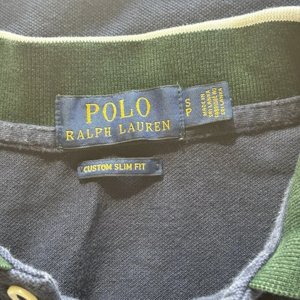Polo Ralph Lauren CUSTOM SLIM FIT Men’s SMALL Floral Polo Shirt Preppy Old Money